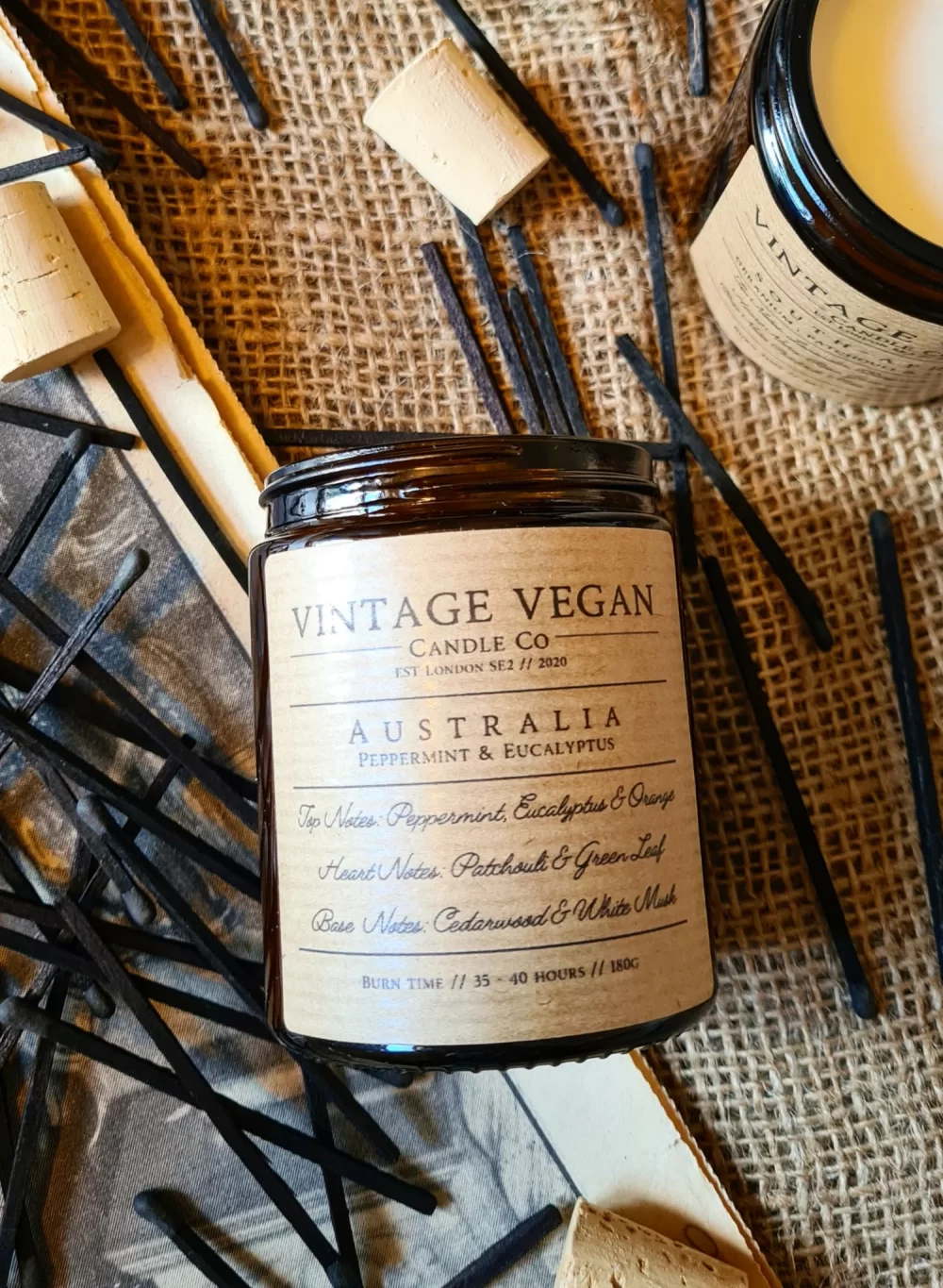 Australia vintage vegan candle company